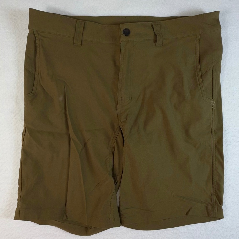 Stio Chino Coburn Shorts Mens 34 Technical Performance Stretch Hiking Brown